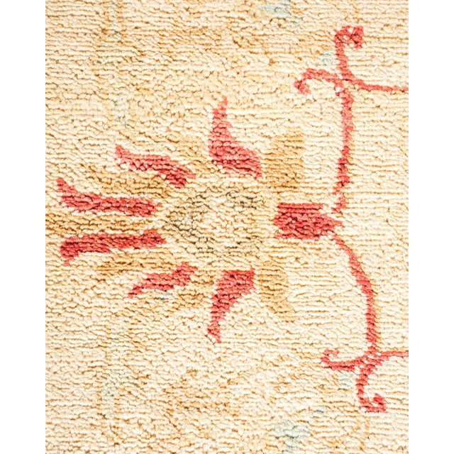 Contemporary Vintage Traditional Hand Knotted Wool Area Rug, Gold - 8'0" X 10'1" For Sale - Image 3 of 9