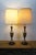 Mid 20th Century Neocalssical Brass Neoclassical Mantel Vase Trophy Urn Table Lamps 38" - a Pair For Sale - Image 4 of 16