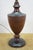 Mid 20th Century Mid 20th Century Mid-Century Modern Turned Walnut Dual-Socket Urn Table Lamp With Pull Chains For Sale - Image 5 of 11