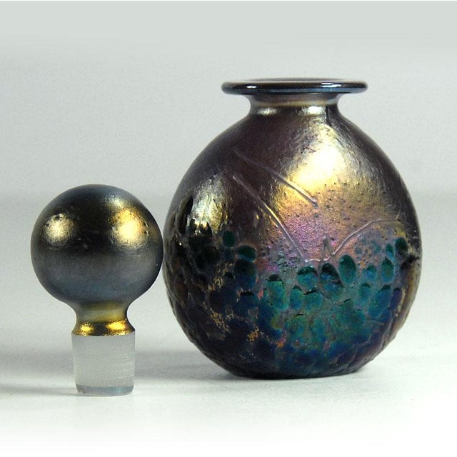 Glass Vintage Parfume Bottle in Phoenician Glass, Malta, 1990s For Sale - Image 7 of 9