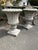 2000 - 2009 British Cast Stone Fluted Garden Urns, Set of 2 For Sale - Image 5 of 12