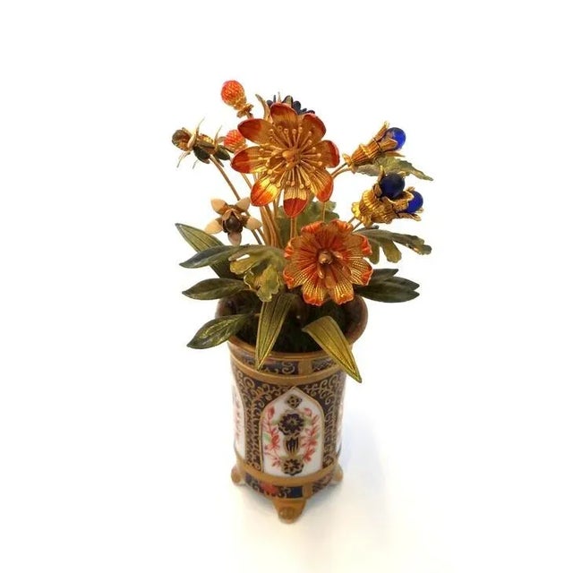 Gorham 1970s Jane Hutcheson Gorham Enamel Floral Pot For Sale - Image 4 of 6