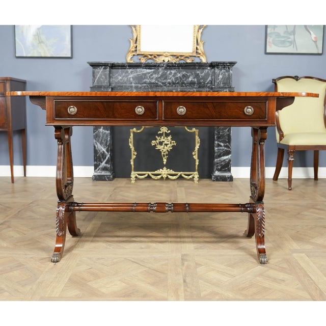 Traditional Mahogany Dropside Sofa Table For Sale - Image 4 of 17