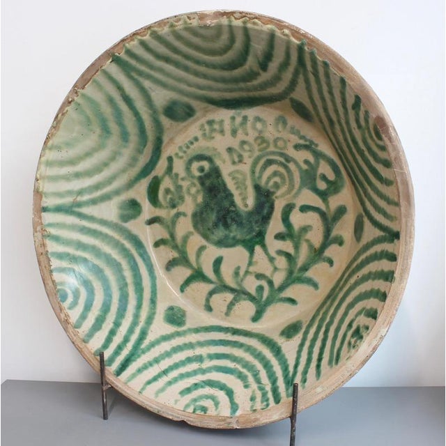 Ceramic Spanish Lebrillo Decorative Fajalauza, 1930 For Sale - Image 7 of 18
