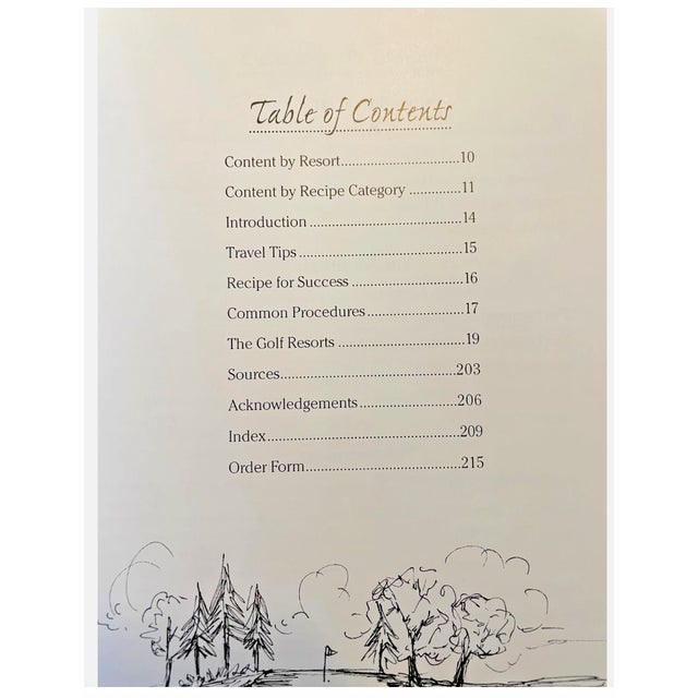 Traditional Golf Resort Cookbook - Par Fork! Signed First Edition - Pebble Beach, Greenbrier, Pinehurst - Recipes From 19 Legendary Courses For Sale - Image 3 of 9