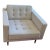 Pair of MXM Design Tufted MCM Lounge Chairs Neutral Color For Sale