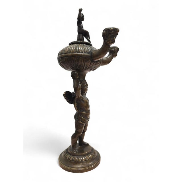 Roman Revival Bronze Incense Burner, 19th Century For Sale - Image 9 of 14