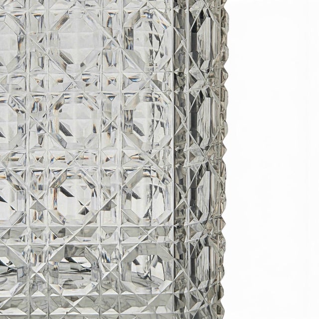Transparent Antique 1890s American Cut Glass Square Decanter - Met Museum Exact Match Twin For Sale - Image 8 of 15