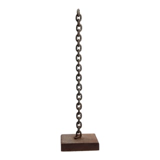 Vintage MCM Brutalist Chain Sculpture For Sale
