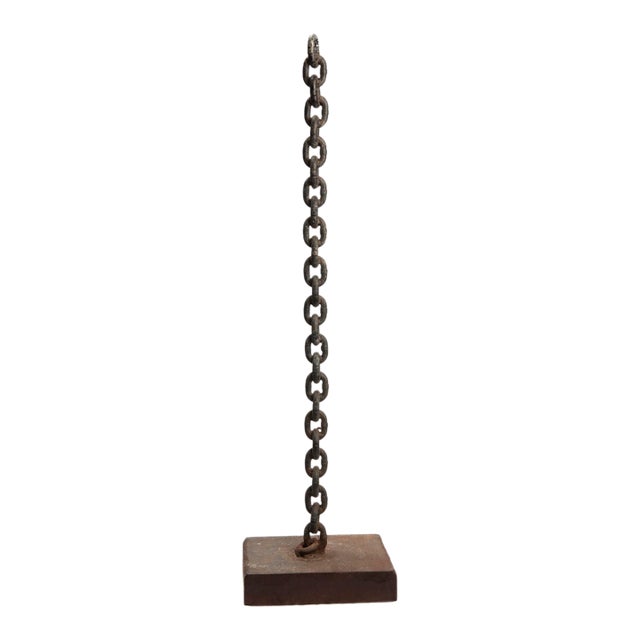 Vintage MCM Brutalist Chain Sculpture For Sale
