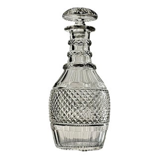 Vintage French Cut Crystal Magnum Decanter, 1930 For Sale