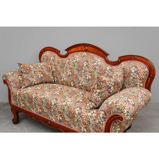 Biedermeier Sofa in Mahogany, Mid-19th Century For Sale - Image 14 of 18