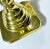 Metal Vintage Baldwin Brass Candlesticks With Glass Bobeches, Set of 6 For Sale - Image 7 of 12