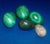 Neoclassical Stone Malachite & Rock Crystal Egg Objects- Set of 5 For Sale - Image 3 of 9
