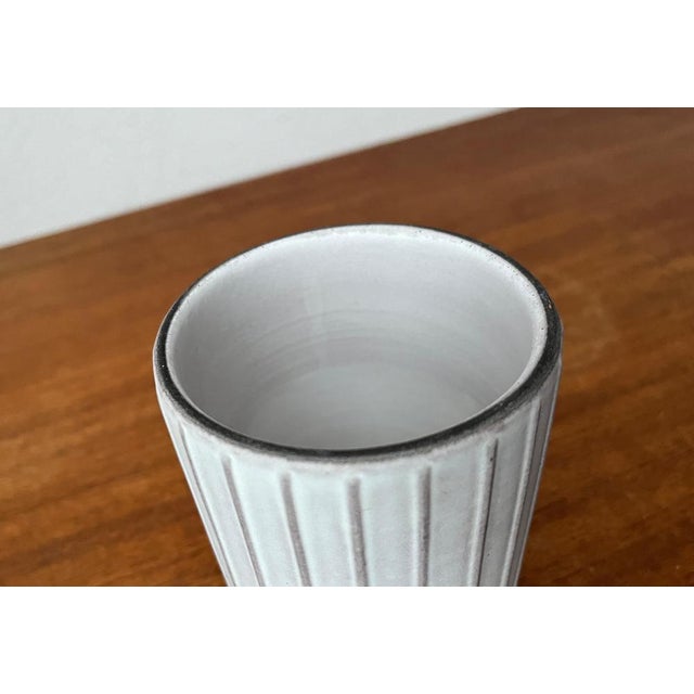 Mid-Century German Studio Pottery Minimalist Vase from Wächtersbach, 1960s For Sale - Image 13 of 14