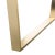 Wood Modern Square Coffee Table in Black & Brass For Sale - Image 7 of 8
