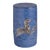 Scalamandre Maison by Port 68 Zebra Blue Stool For Sale