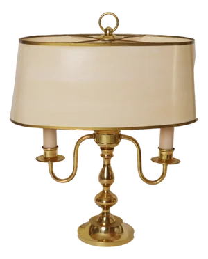 Hollywood Regency Table Lamp in the style of French Bouillotte, 1980s