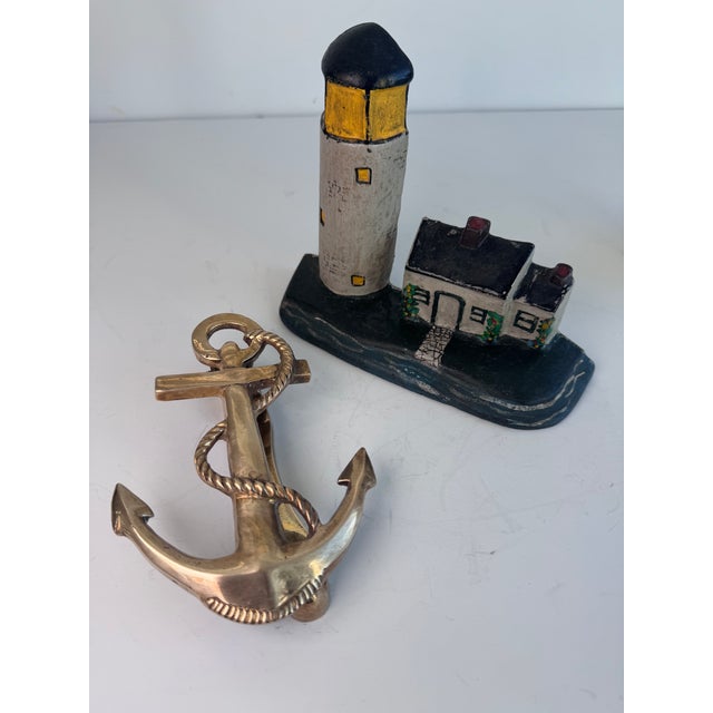 Metal Brass Anchor Door Knocker For Sale - Image 7 of 7