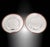Contemporary Mid 20th Century Christofle "Talisman" Silver-Plated Chargers Rouge Sienna - a Pair For Sale - Image 3 of 8