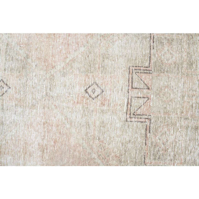 1970s Vintage Turkish Handmade Wool Cotton Runner Rug For Sale In San Francisco - Image 6 of 11