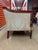 Wood Framed Loveseat in Damask Fabric For Sale - Image 4 of 9