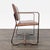 Brown Leather Buckle Lounge Chair With Curved Wooden Frame For Sale - Image 4 of 11