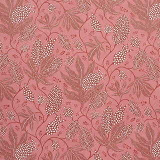 Sample - Schumacher Schumacher X Marian McEvoy Polka Dot Jungle Wallcovering In Raspberry For Sale
