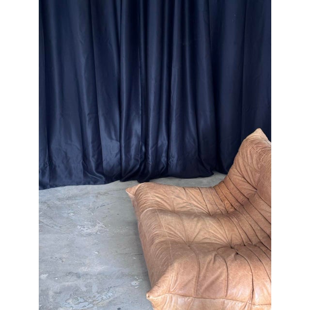 Cognac Togo Leather Set by Michel Ducaroy for Ligne Roset, 2010s, Set of 3 For Sale - Image 15 of 18