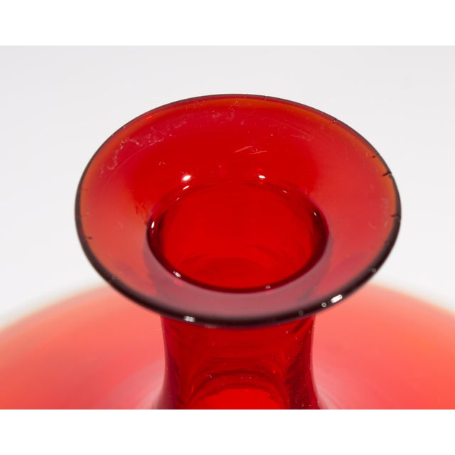 Tapio Wirkkala Venini Italian Murano Bolle Bottle Vase For Sale - Image 10 of 10
