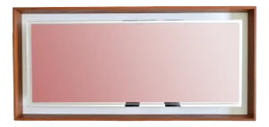 Vintage Teak-Framed Mirror from Hillebrand, 1966