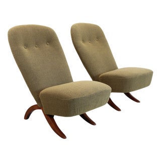 Vintage Congo Chairs by Theo Ruth for Artifort, 1950s, Set of 2 For Sale
