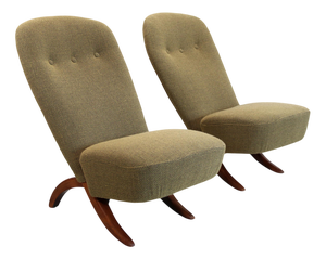 Vintage Congo Chairs by Theo Ruth for Artifort, 1950s, Set of 2