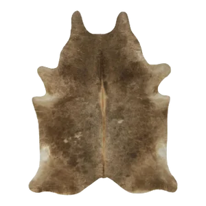 Rug & Kilim’s Extra Large Cowhide Rug in Brown and White Tones