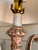 Fine Antique Italian Neoclassical Giltwood & Faux Hand Painted Marble Carved Urn Table Lamp For Sale - Image 10 of 11
