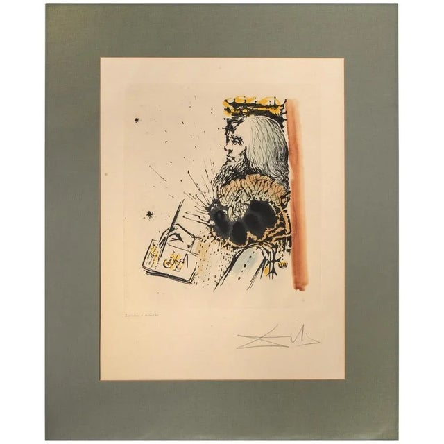 Portrait de Calderon is a contemporary artwork realized in 1971. Plate n. 1 from the series “Caldéron. La Vie est un...