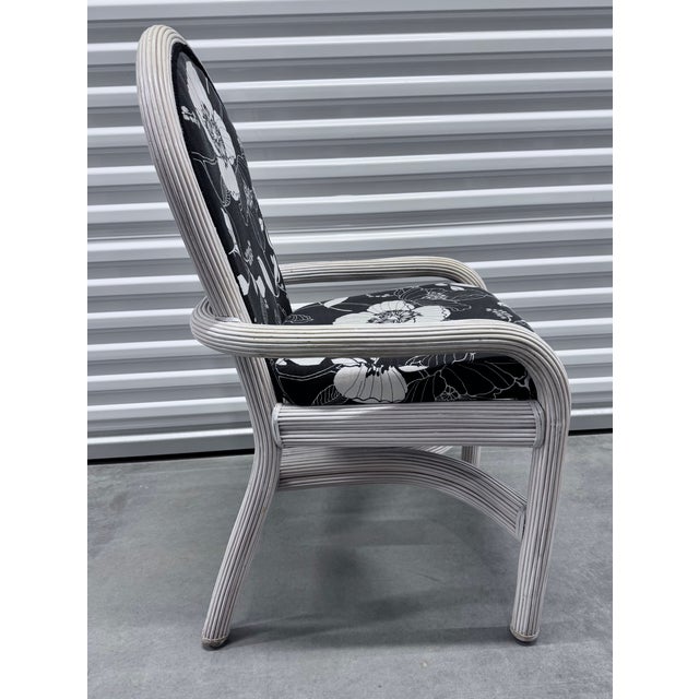 Set of 6 Pencil Reed Rattan Dining Chairs After Gabriella Crespi For Sale - Image 11 of 18