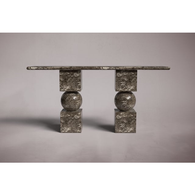 Crafted and hand-finished from solid blocks of Emperador Dark Marble. Emperador Dark Marble features natural pitting in...