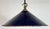 Metal Industrial British Dark Blue Enamel Factory Pendant Lamp, 1950s For Sale - Image 7 of 17