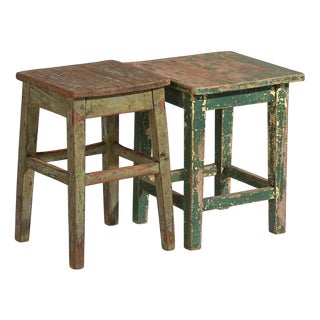 Antique Side Tables, 1920s, Set of 2 For Sale
