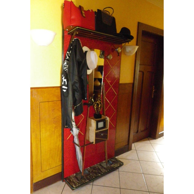 Mid-Century Handcrafted Wall-Mounted Coat Rack, France, 1950s For Sale - Image 17 of 18