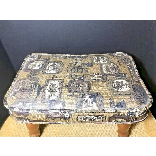 Mid-Century Modern Vintage MCM 60s Babcock Phillips Foot Stool For Sale - Image 3 of 7