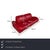 This Musterring leather suite is a striking duo that combines modern design with a passionate color palette. In vibrant...