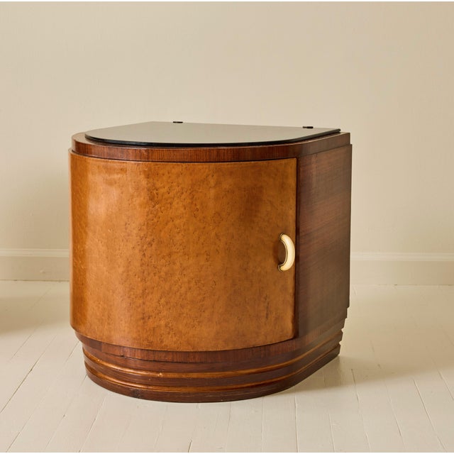 1940s Italian Art Deco Bedside Tables, a Pair, 1940s For Sale - Image 5 of 10