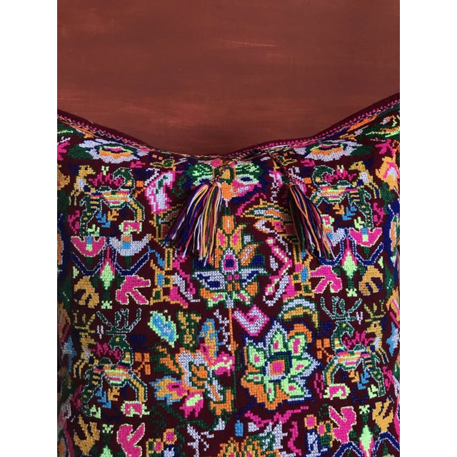 Amaranth & Velvet Folktales Cushion from House of Ita For Sale - Image 8 of 15