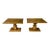 Mid 20th Century Pair of Gilt Hollywood Regency Pedestal Tables For Sale