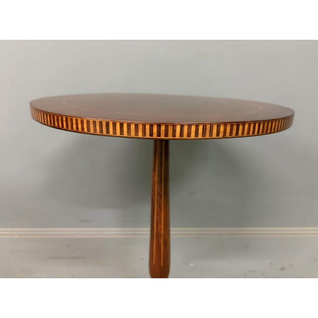 Edwardian Inlaid Mahogany Wine Table, 1900 For Sale - Image 3 of 7