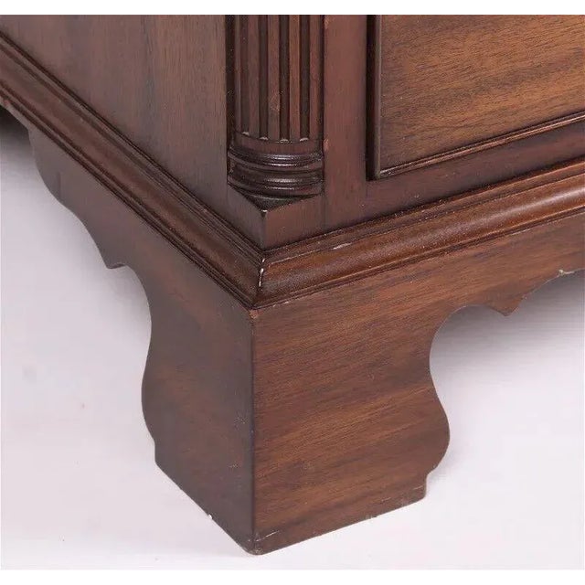 Late 20th Century Kittinger Williamsburg Collection Mahogany Chippendale Chest Cw 18 Wythe House For Sale - Image 5 of 8