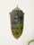 Large Neoclassical Italian Shield Brass Wall Mirror by Gio Ponti, 1950s For Sale - Image 6 of 10