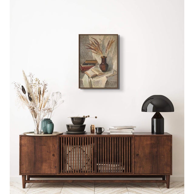 2020s Along With Autumn Original Impressionistic Oil Painting Still Life by Anna Novick For Sale - Image 5 of 8